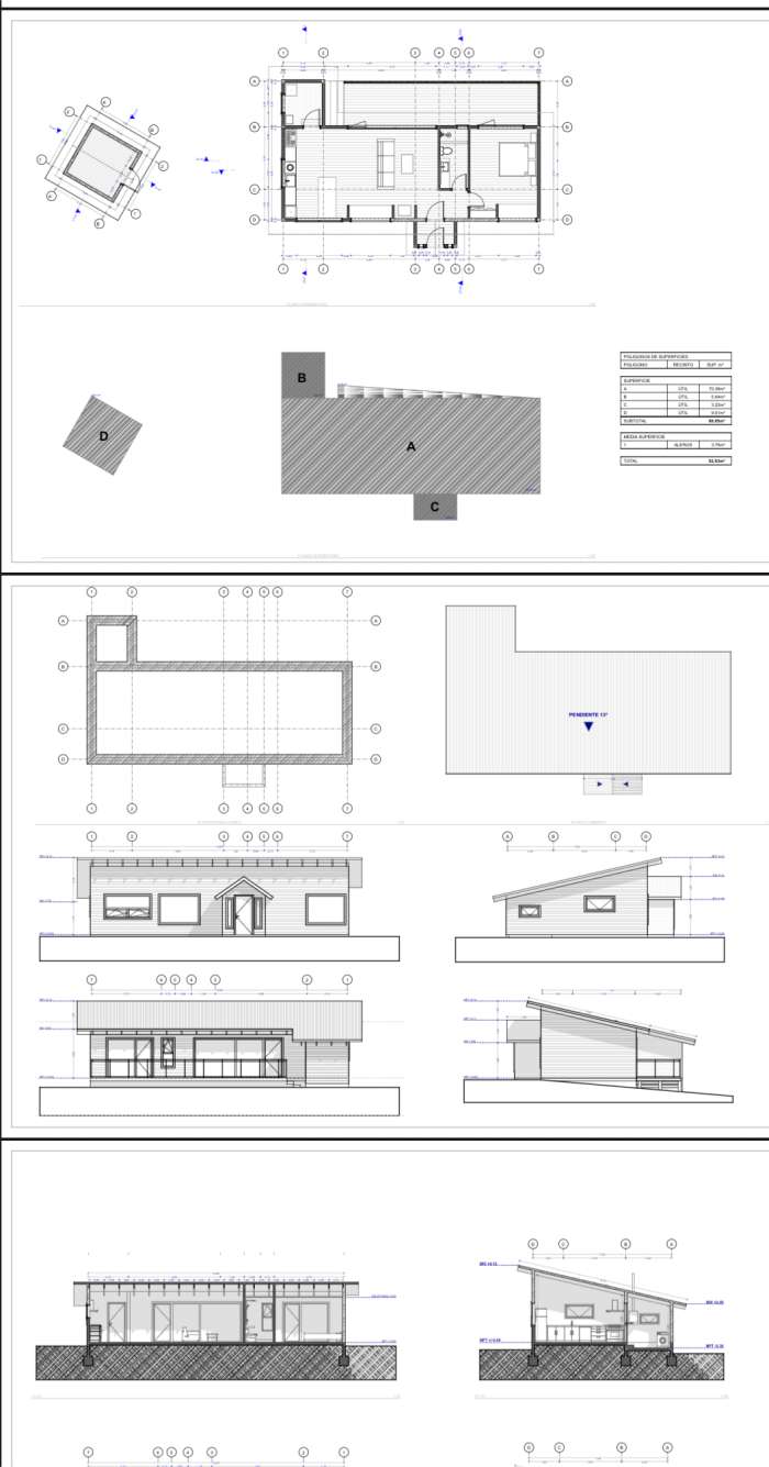 Plans Venta Casa en Parcela en Condominio Sierra Madre, Sector Los Nevados, Puc�n