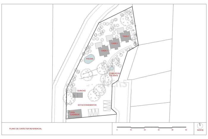 Planos Venta de Complejo Tur�stico Hueney II, 3 Casas, Sector Park Lake, Camino Villarrica - Puc�n