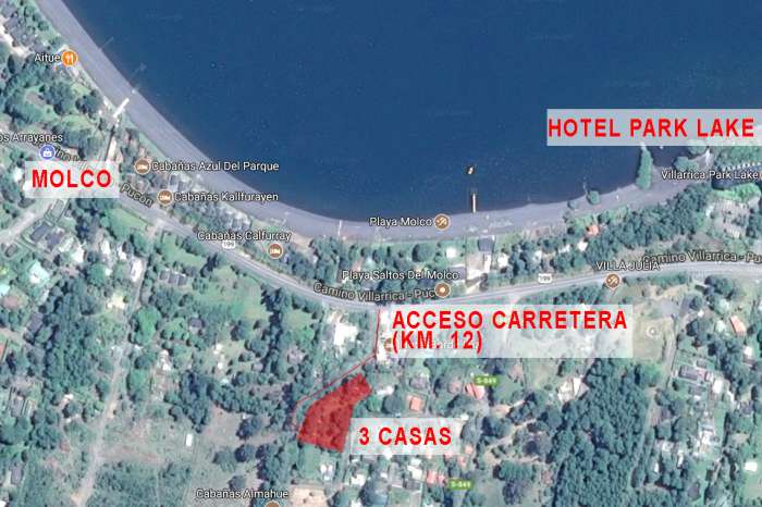 Planos Venta de Complejo Tur�stico Hueney II, 3 Casas, Sector Park Lake, Camino Villarrica - Puc�n